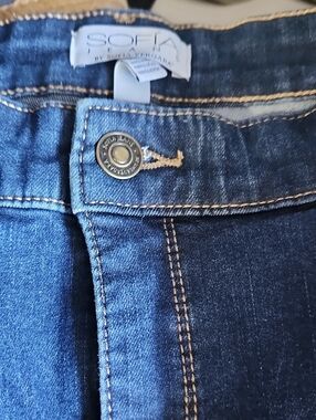 Norma Kamali Women's Dark Blue High-Rise Jeans